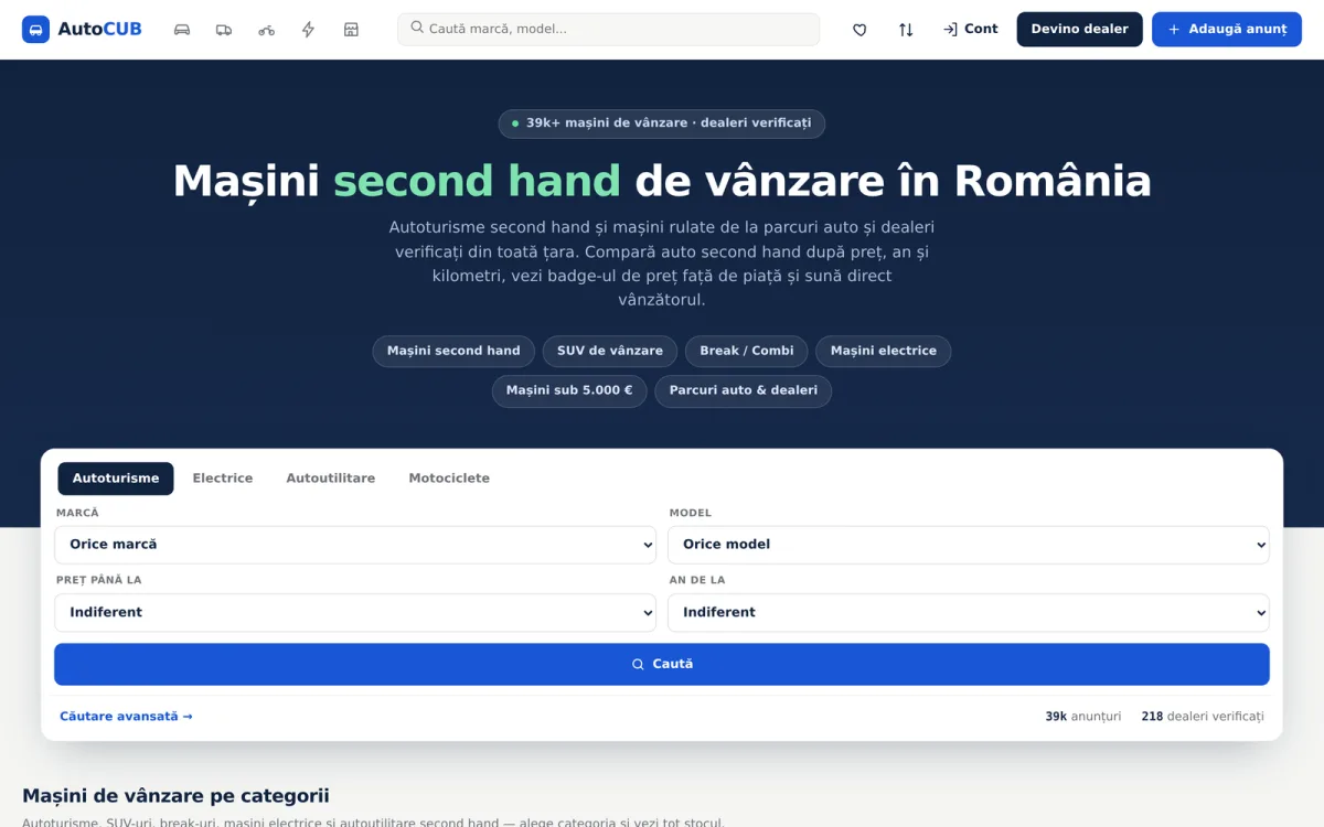 AutoCub.ro - Desktop