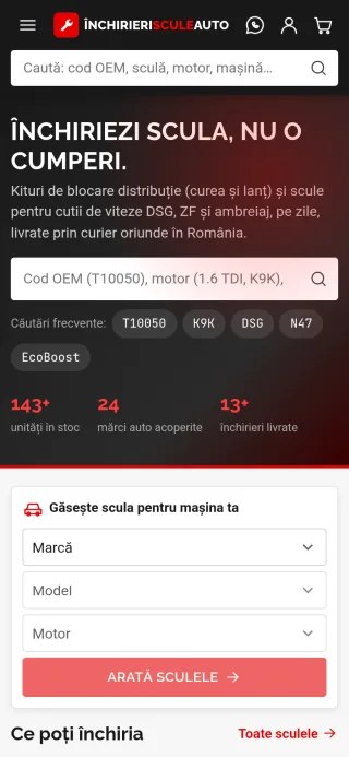Închirieri Scule Auto - Mobile
